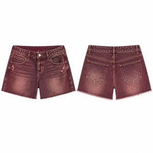 Maroon and Gold Slim Fit Stretch Pants
