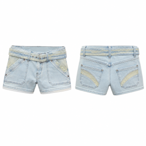 Yellow and Blue Slim Fit Stretch Pants