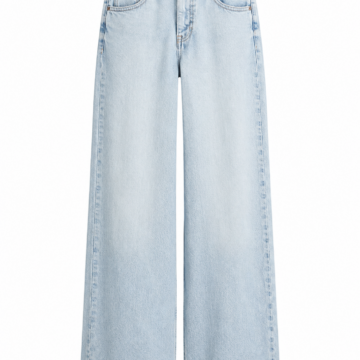 Light Wash High-Rise Wide-Leg Jeans