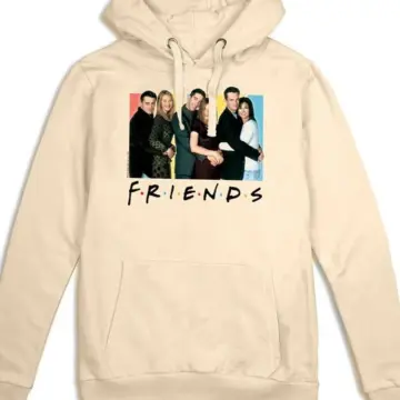 Cream Pullover Hoodie with TV Show Cast Graphic