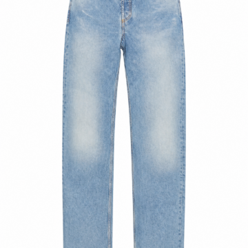 Light Blue High-Rise Straight-Leg Denim Jeans