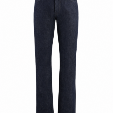 Dark Indigo Classic Straight-Leg High-Rise Jeans