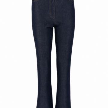 Dark Indigo Wash High-Rise Flared Jeans