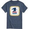 Heather Navy Vintage USPS Graphic T-Shirt
