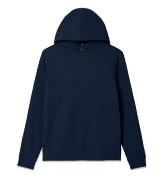 Dark Navy Solid Hoodie - Classic Relaxed Fit