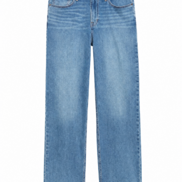 Medium Wash Straight-Leg High-Rise Jeans