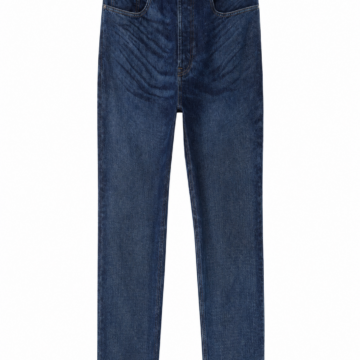 Dark Blue Straight Leg Jeans